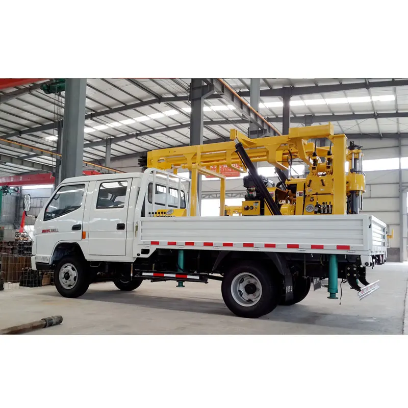 Portable Hydraulic Trailer Truck Mounted Core Drilling Rig 300m 500m 600m Deep Water Well Drilling Machine For Sale