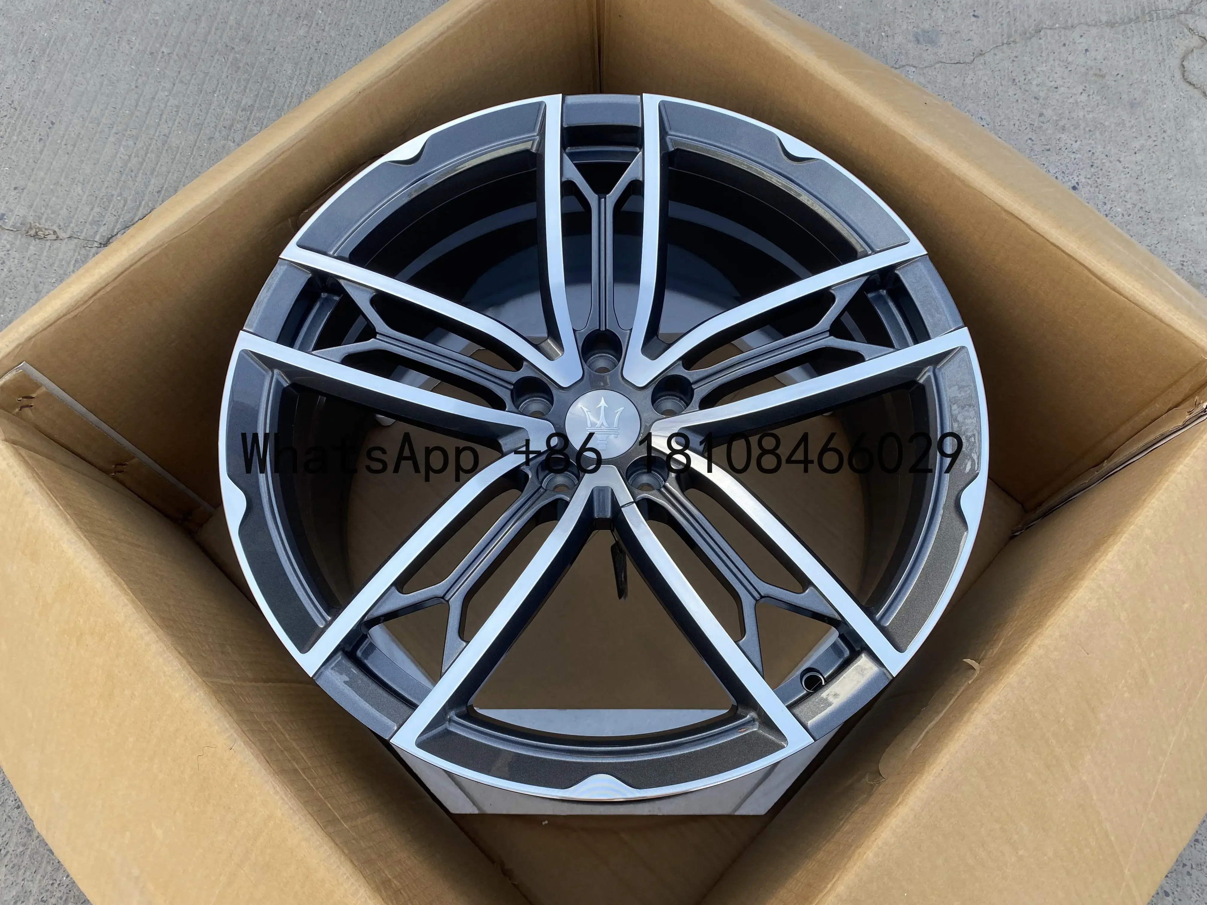 Custom 1 Piece Forged Rims Gun Gray gunmetal Forged Passenger Car Wheels 19 20 21 Inch 5x114.3 for Maserati 67.1