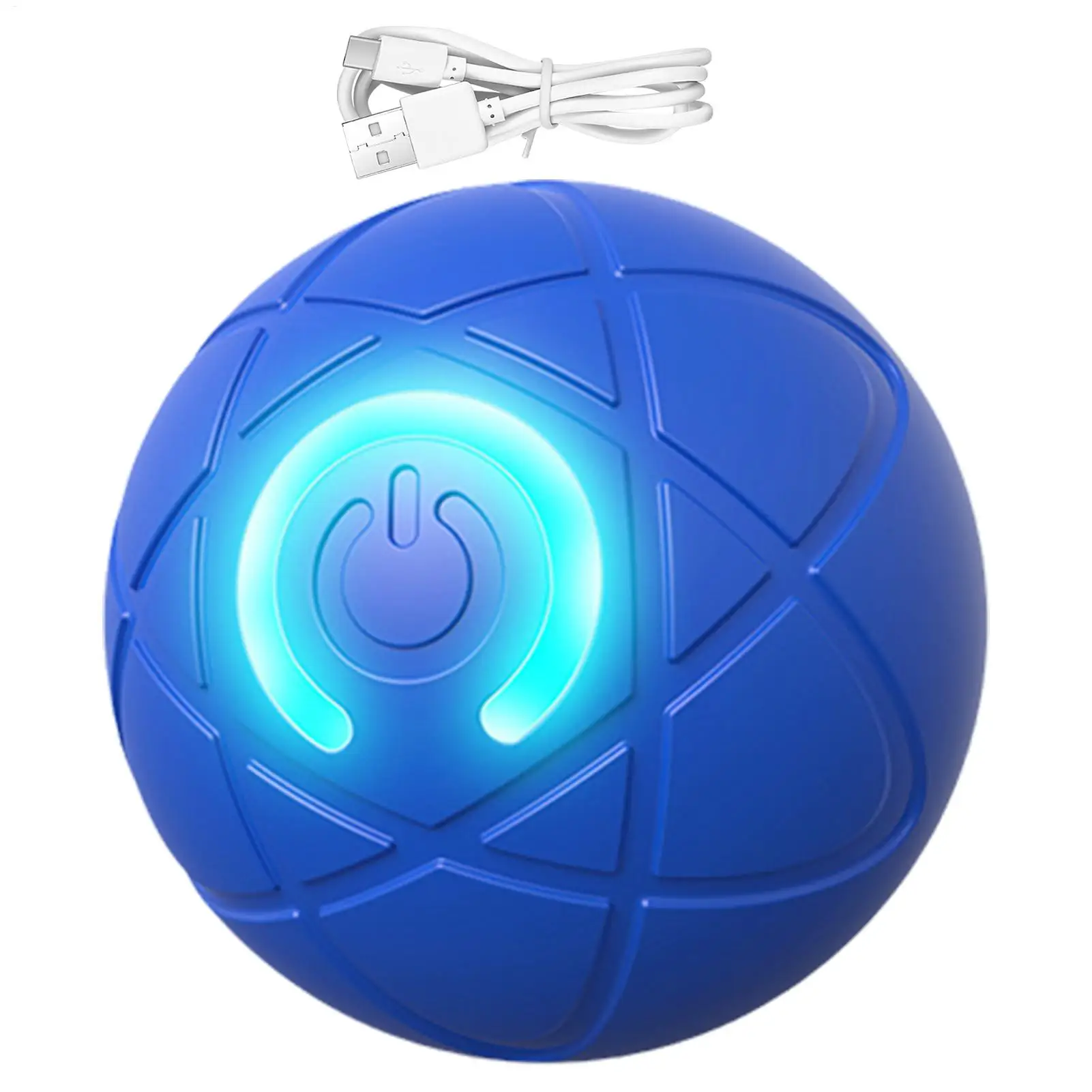 Active Rolling Ball For Dogs Interactive Fun Creative Portable Vibrating Rolling Puppy Ball Indoors Automatic Self-Moving Dog