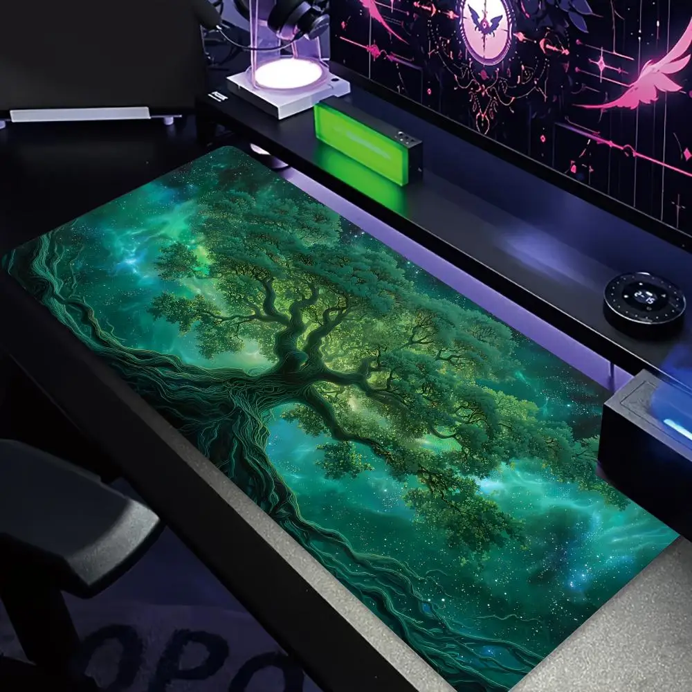 

Tree of Life and Magical Forest Pattern large Mouse Pad Desk Mat Gaming pad pc accessories keyboard mousemat mauspad office rug