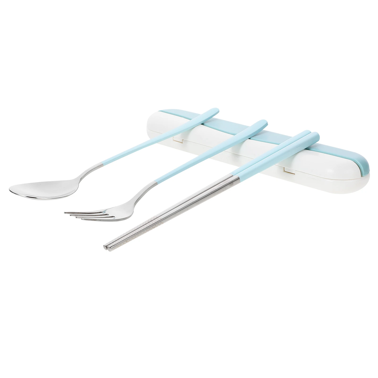 

Serving Utensils Portable Cutlery Set Metal Chopsticks Reusable Sky-blue Travel