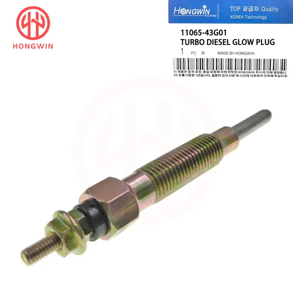 11065-43G01 36710-42000 PN135 Turbo Heater Glow Plug For Hyundai H100 H-1 Kia Bongo Pregio Nissan Pick Up Cabstar Urvan  2.5 11V