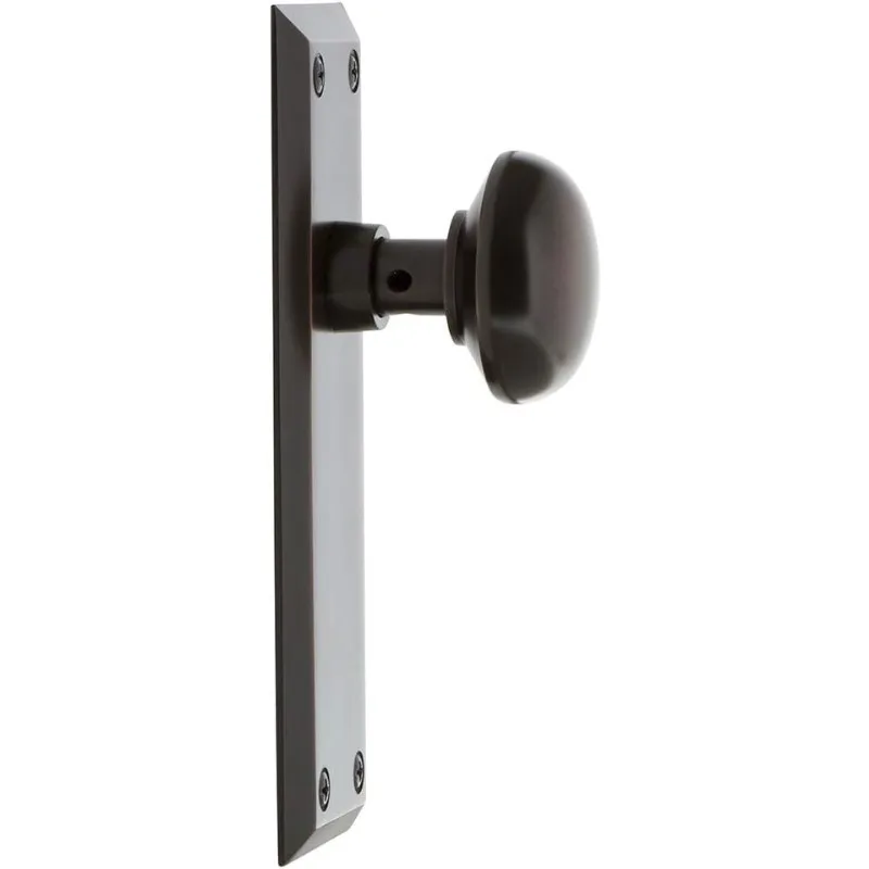Warehouse New York Door Knob with Plate