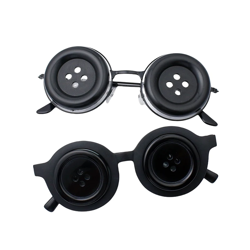 Gafas con botones de moda creativa, gafas para Cosplay, dibujos animados, disfraz de Halloween, accesorios, novedad, gafas divertidas, regalos