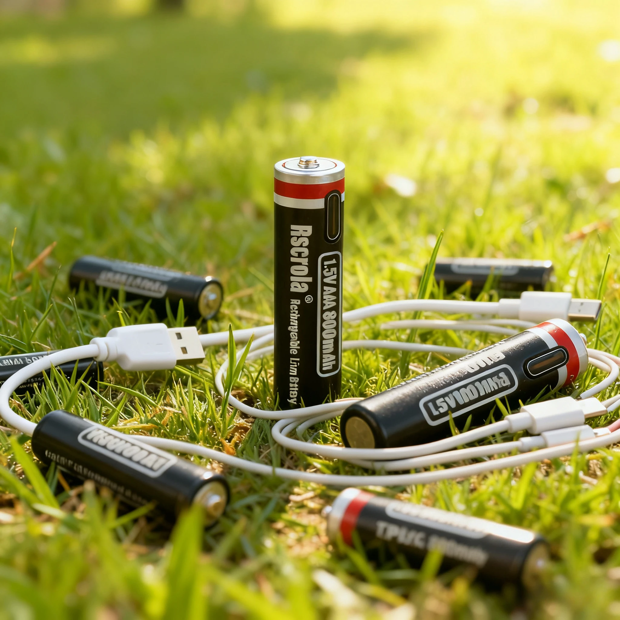 

New 1.5v AAA Rechargeable Lithium Batteries 8000mAh Capacity,Type-C USB AAA Li-ion Battery 2000 Times Cycle with Cable for Free