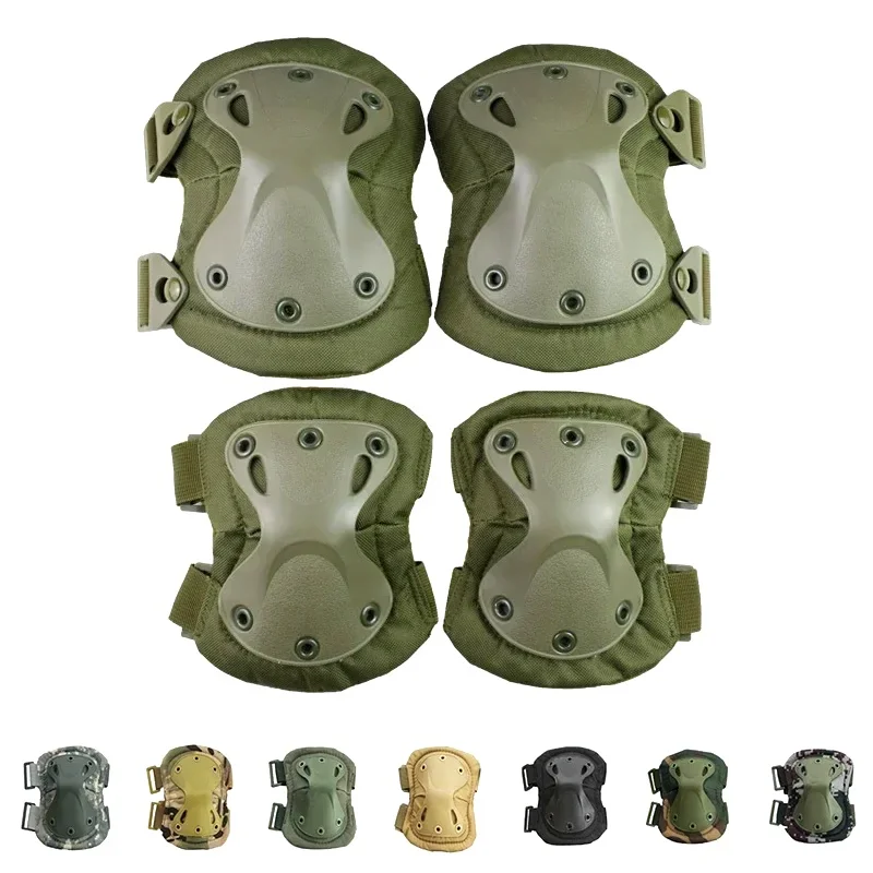 Tactical Knee Pad Elbow CS Military Protector Army Airsoft Outdoor Sport Hunting Kneepad Safety Knee Gear Protective Knees Pads