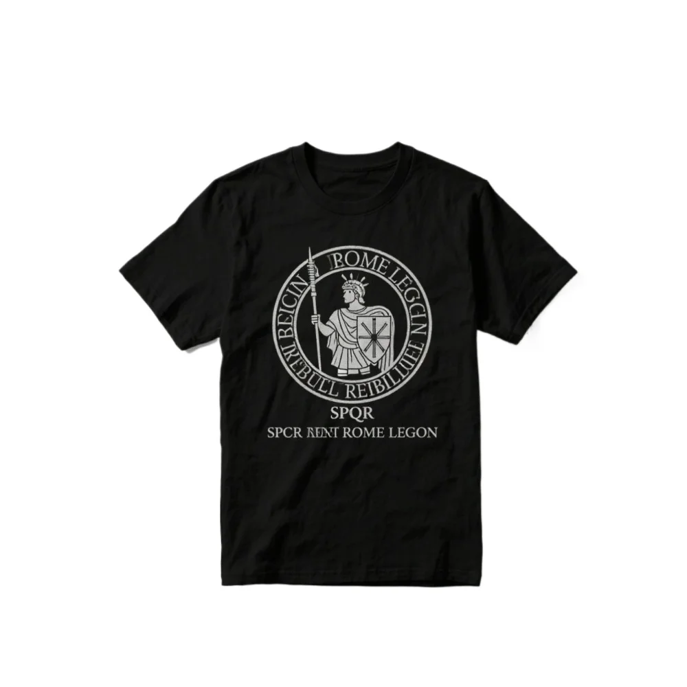 

SPQR Ancient Rome Legion Roman Empire Republic Army T Shirt. Short Sleeve 100% Cotton Casual T-shirts Loose Top Size S-3XL