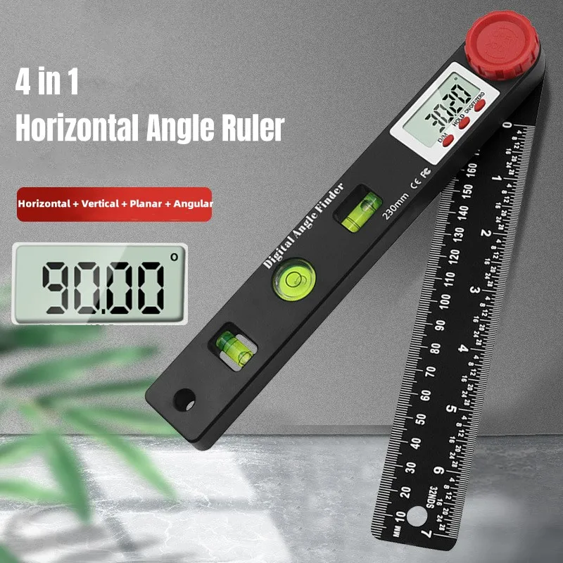 

4-In-1 Digital Angle Meter Inclinometer Digital Angle Ruler Electronic Goniometer Protractor Angle finder Measuring Tool