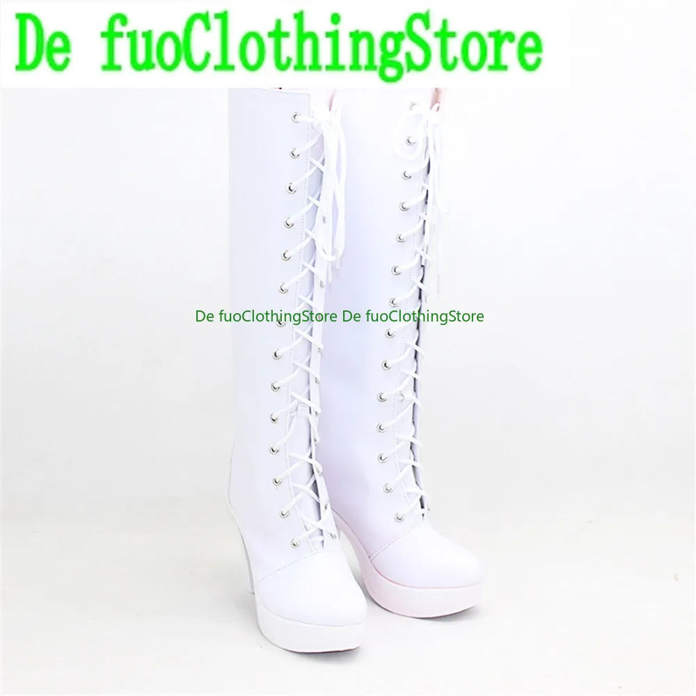 Defuo data um ao vivo tokisaki kurumi pesadelo cosplay sapatos botas gamehalloween jogo de natal anime personagem festa adereços