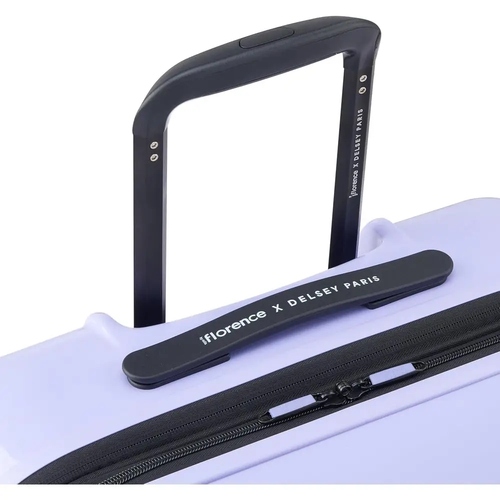 Expandable Lavender Checked Medium 24 Spinner Suitcase by Florence by Mills