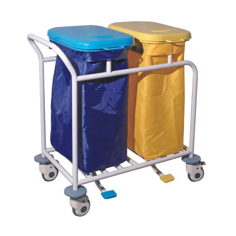 

Laundry Linen Trolley Hospital Laundry Double Bin Dressing