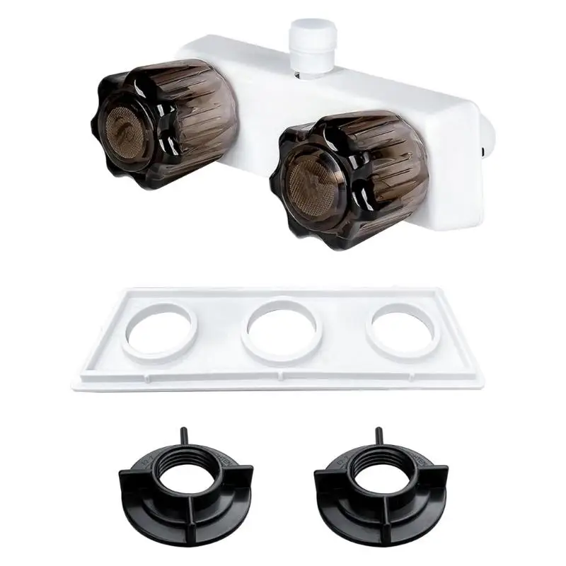 

4 Inch Center Spread Shower Valves Replacement Quick Connection Installation ABS Material For Motorhome Boat Recreational
