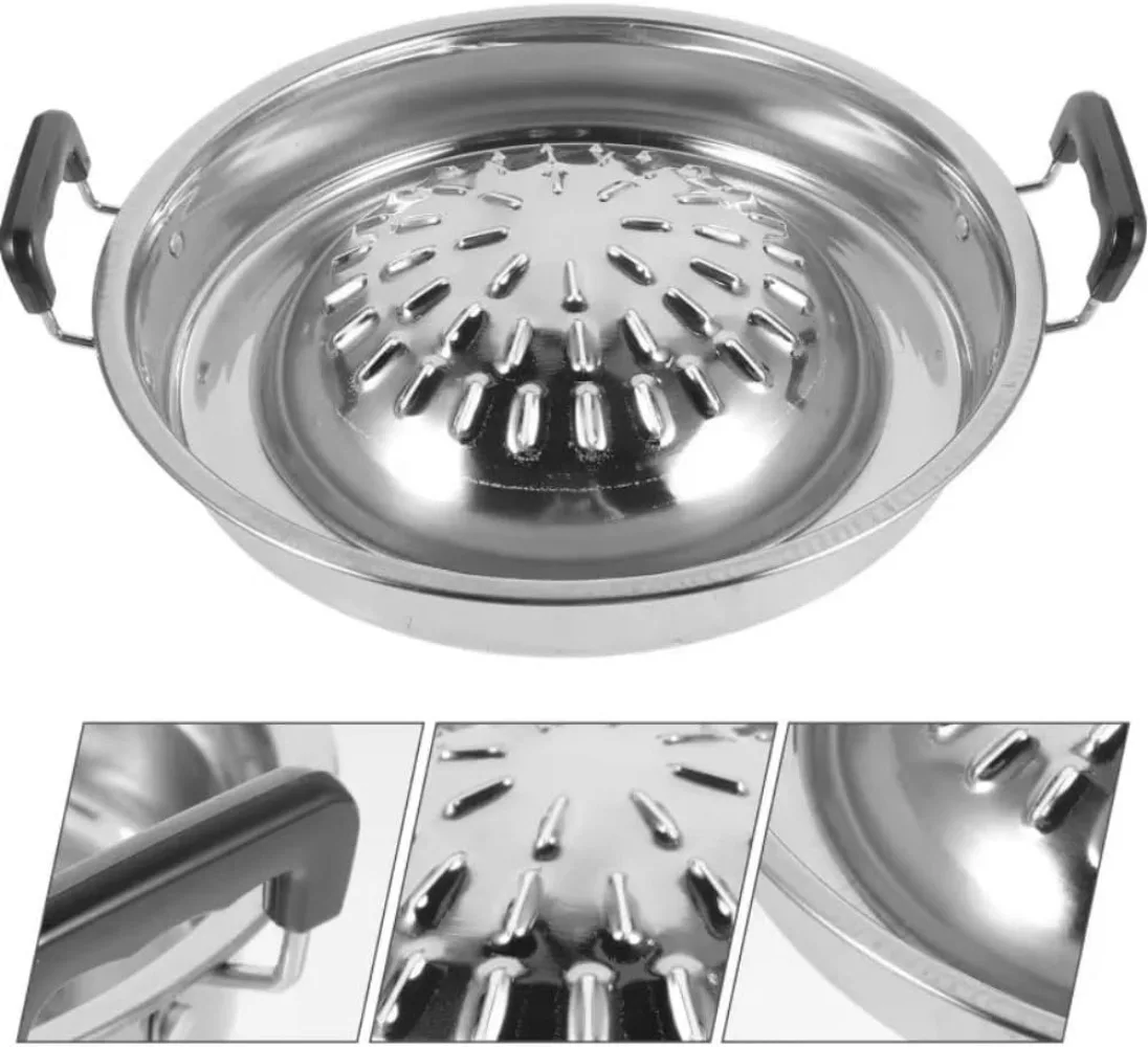 2 in 1 Hot Pot Grill Pan Non Stick Aluminum BBQ Grill Even Heating Tabletop Cooker for Indoor Outdoor Camping Kitchen view 6