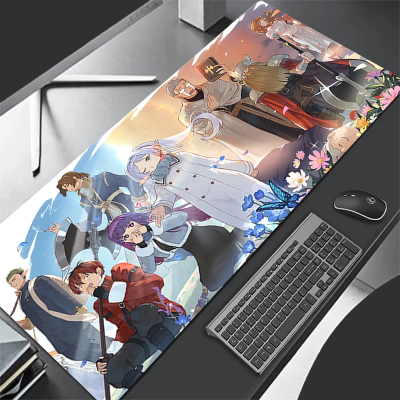 Mousepad Computer Gaming Accessories Keyboard Pad Office Rubber Mouse Pad Decoracion F-frieren Beyond Journey End Desk Mouse Mat