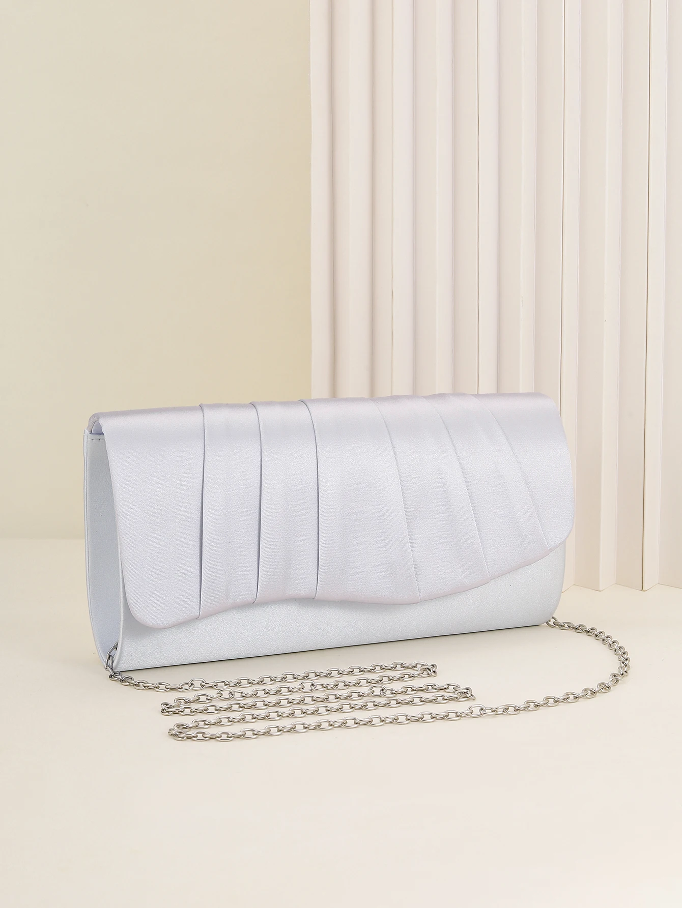 Damen-Dinner-Tasche, plissiert, einfarbig, Clutch, Party, Abendessen, Hochzeit, leicht, luxuriös, Umschlag, Abendtasche für Abschlussball, Abendessen/Bankett – Detail 32