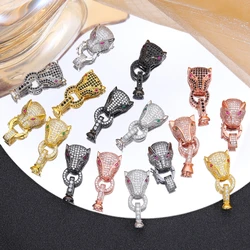 Juya Handmade Decoration Fastener Supplies Dragon Leopard Lock Clasps Accessories For DIY Needlework Beads Pearls Jewelry Making