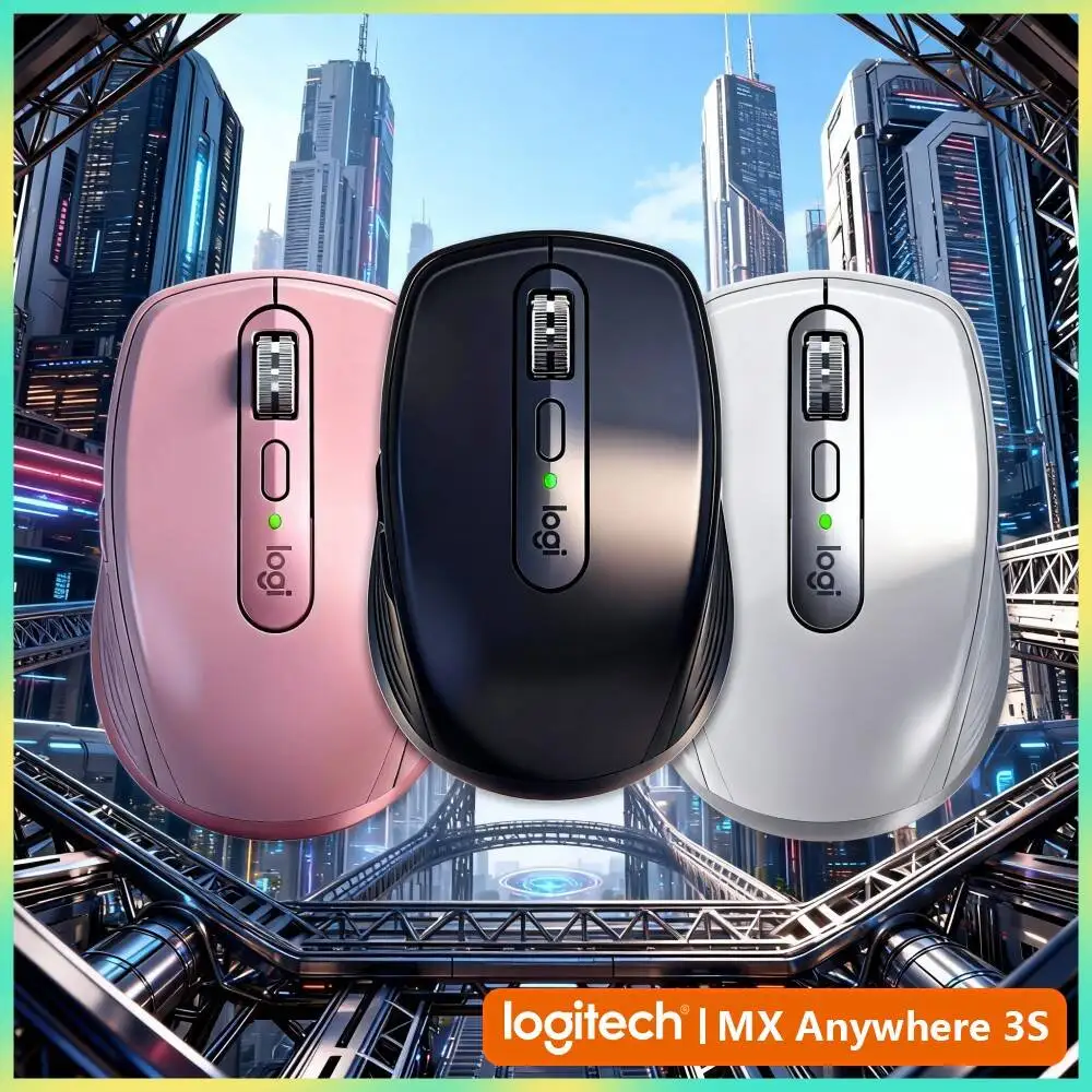 Productivity MX Anywhere 3S - 8K DPI, MagSpeed Wheel, 3-Device Connect, Perfect for Photography Marketing Plan & Daily Task
