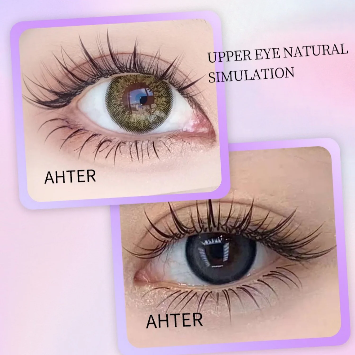 本物のまつげと偽まつげの模倣、コミック全体、透明な悪魔のまつげカーラー、自然な太いまつげ、初心者向け