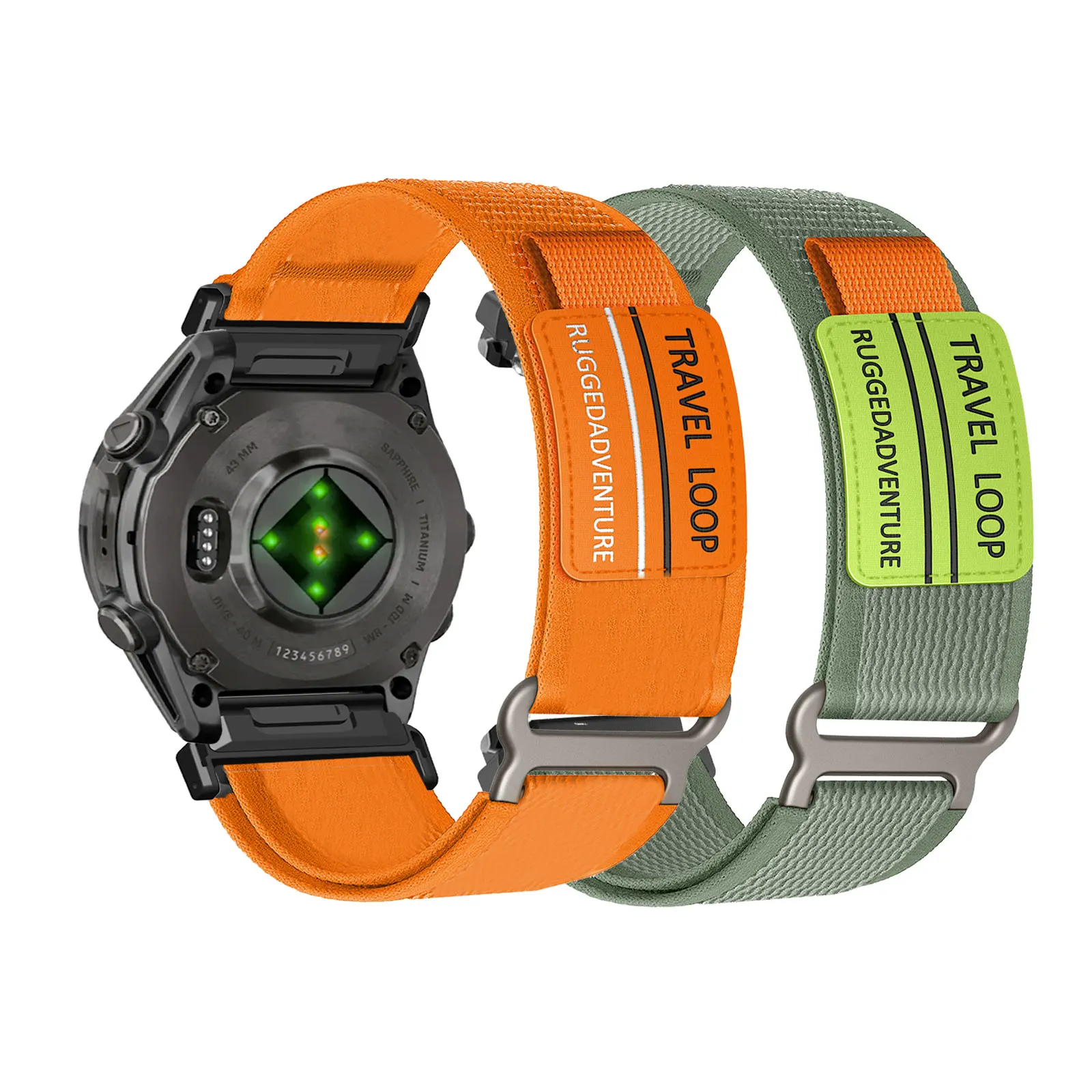 

2 шт. нейлоновых ремешков на липучке для Garmin Fenix 7S/7S Pro/7S Solar/7S Sapphire Solar, ремешок для Garmin Epix Pro 42 мм/Epix Gen 2 42 мм