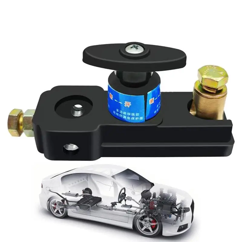 Auto Battery Disconnect Isolator Auto Disconnect Cut Off Button Anti-Leakage Knob Design Copper Heavy Duty Battery Disconnect