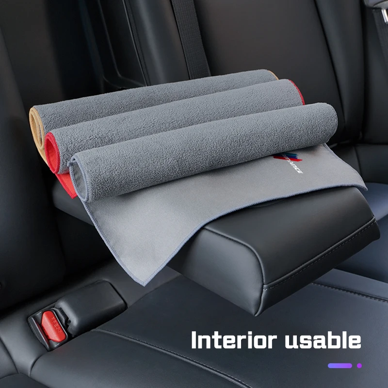 Wheel Cap,Car Wash Towel Rag For BMW M M3 M5 M6 E60 E83 E70 E90 G20 G30 G70 I7 X5X6 X7 Car Air Outlet Cleaning Brush Suede Cloth view 2