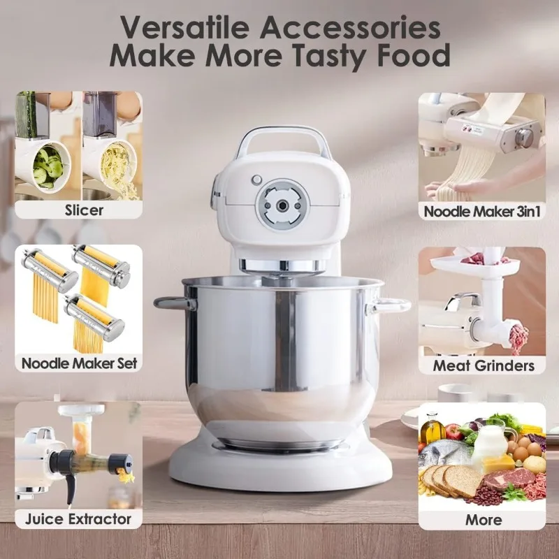Impastatrice commerciale da terra 8,4 QT 800 W con certificazione NSF e pressofusione di alluminio, impastatrici da cucina impastatrice elettrica da cucina in metallo per alimenti Mi