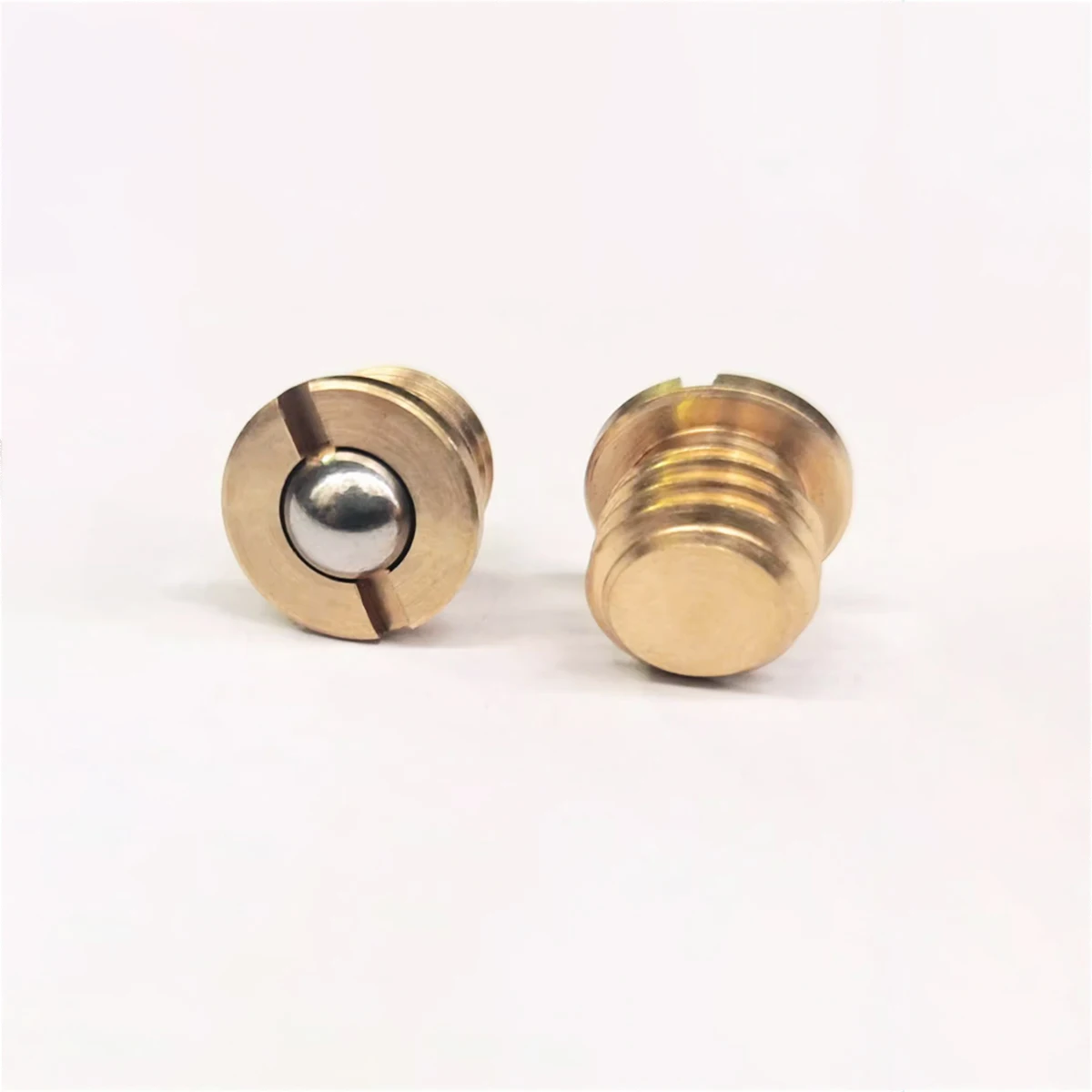 M4-M16 Brass Flange Spring Ball Plunger Press Fit Wave Screw Fixed Position Bead Locating Pin