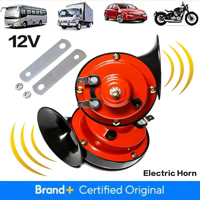 

12V 300DB Super Loud Horns Universal for Car Motorcycle Truck Train Boat Waterproof Automotive Loudspeaker Electric Sound Signal