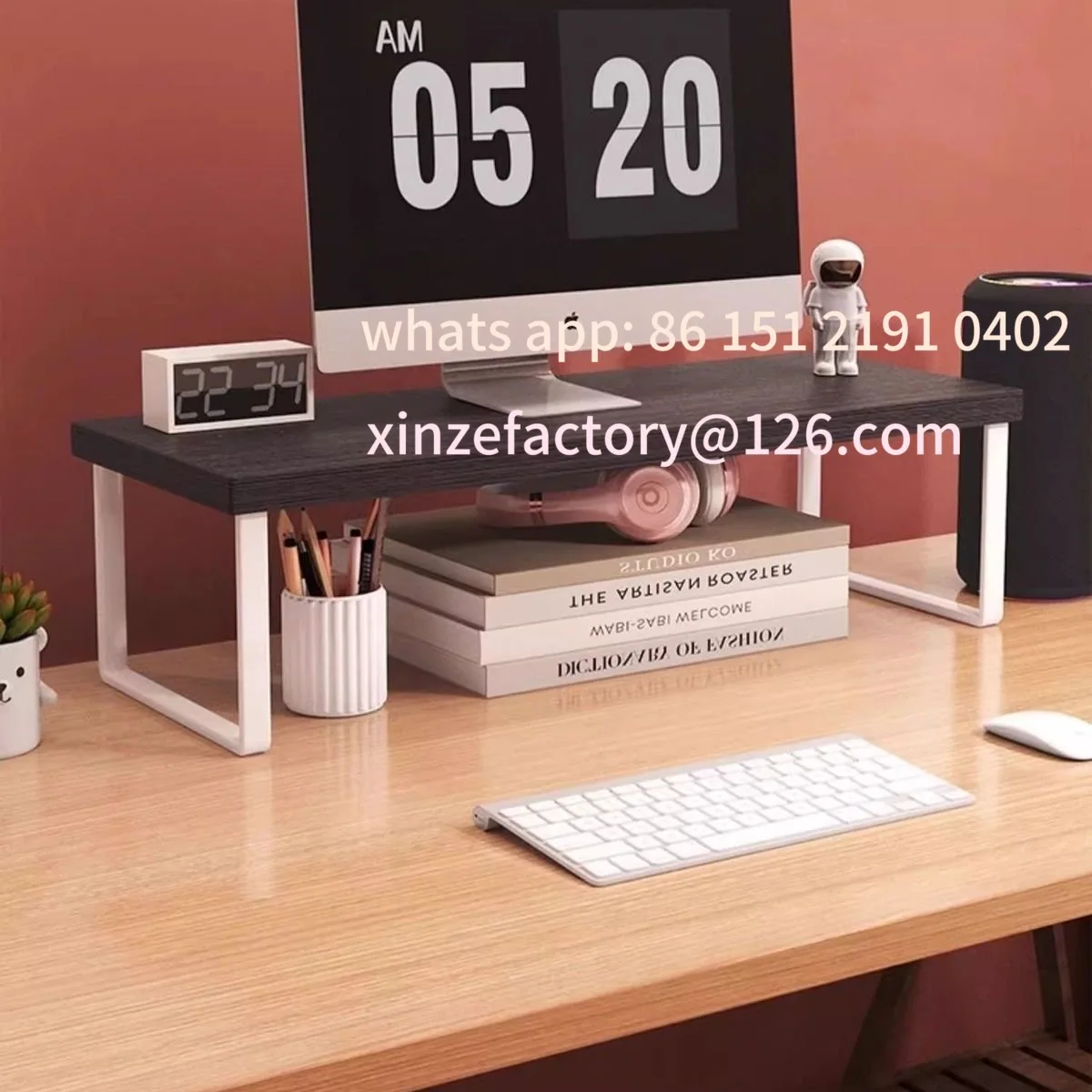 Customizable Hot 30/40cm Desktop Computer Heightening Shelf Home Office Storage Holders Rack Base Bracket Monitor Raising Stand