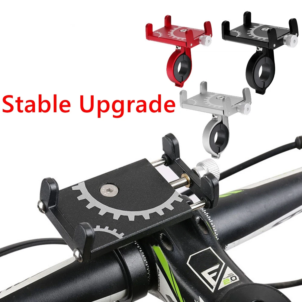 

Bicycle Phone Holder Mount Universal Mobile Cell GPS Metal Riding MTB Motorcycle Stand Bracket Bike Moto Handlebar Antislip Clip