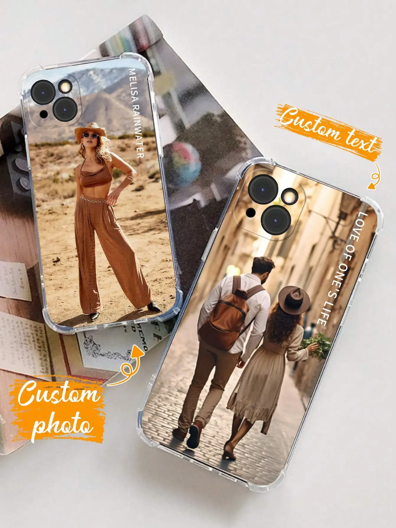 حافظة هاتف شفافة مضادة للصدمات لهاتف آيفون 17 Air 16 15 14 13 12 11 Pro Xs Max Mini 16e X XR 7 8 Plus غطاء مخصص للصور #6