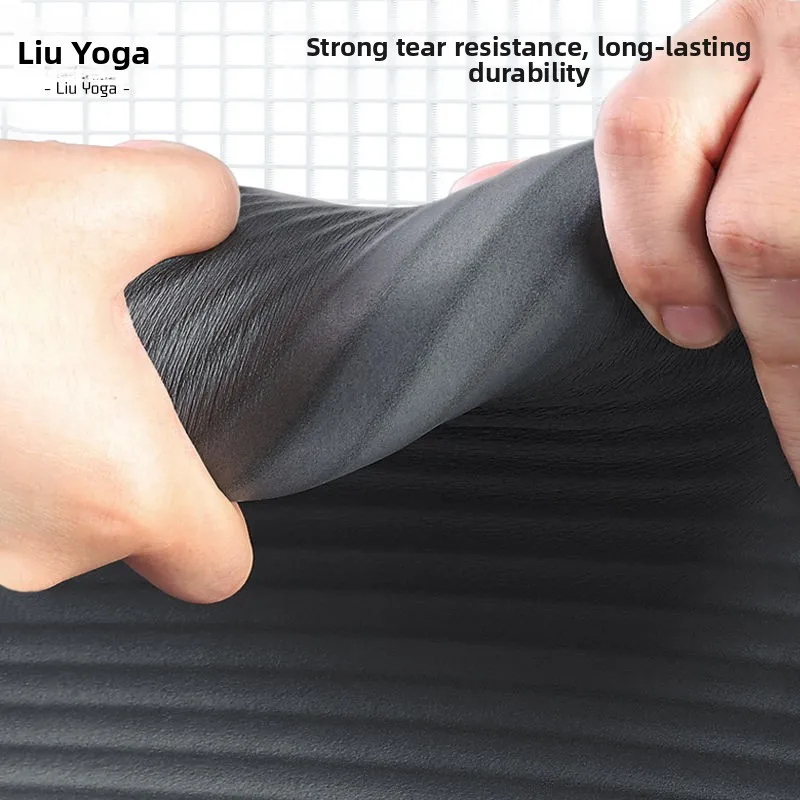 Men's Thiened 20mm Yoga Mat Non-Slip Long Fitn Pad for Home Use Exercise And Yoga l Rubber Pure Color Design