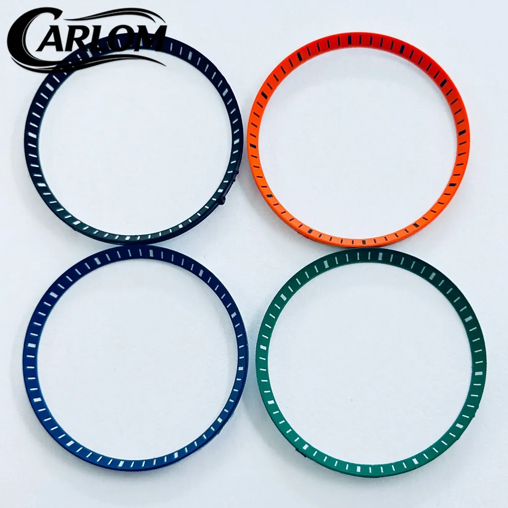 30.5mm/27.5mm Chapter Ring Plastic Replacement Watch Ring Insert Watch Modification Black Orange Dark Blue Green SKX Watch Parts