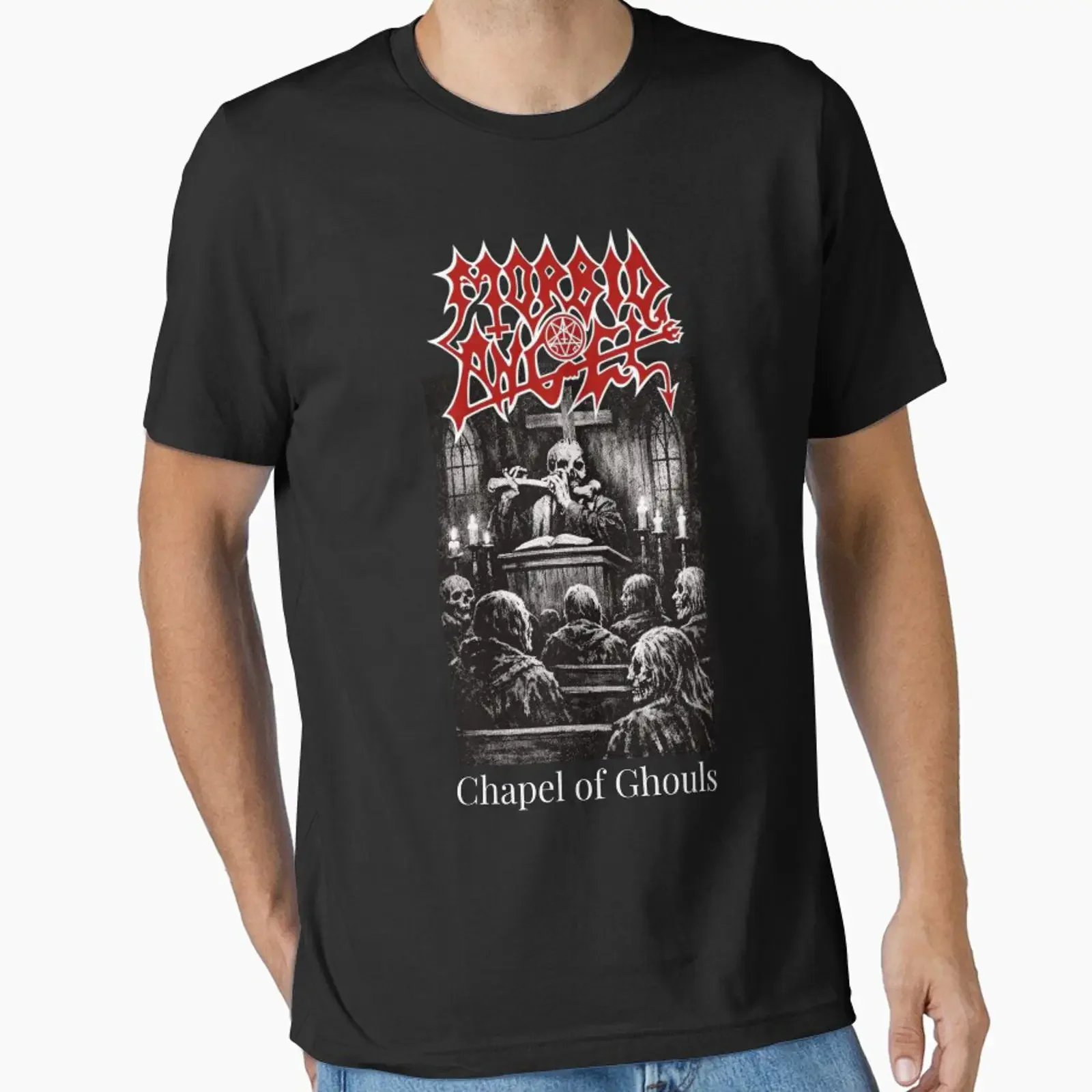 Morbid Angel Chapel of Ghouls High Resolution Death Metal Legend Essential T Shirt vintage Washed Slightly Unisex graphic