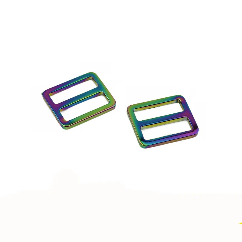 

20/25/30/38mm Rainbow Slider buckles Alloy Tri-Glide Slider buckle for 25mm Strap Belt Bags Garment Accessories