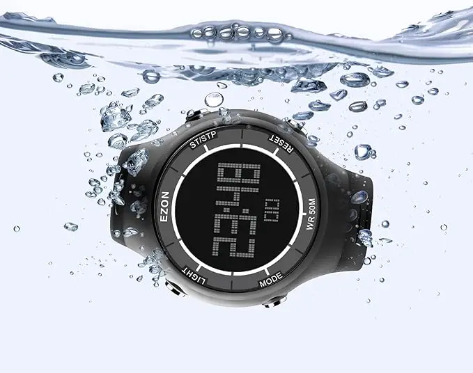 Men\'s Digital Sport Watch for Outdoor Running with Alarm Clock Stopwatch and Countdown Timer 50M Waterproof EZON L008