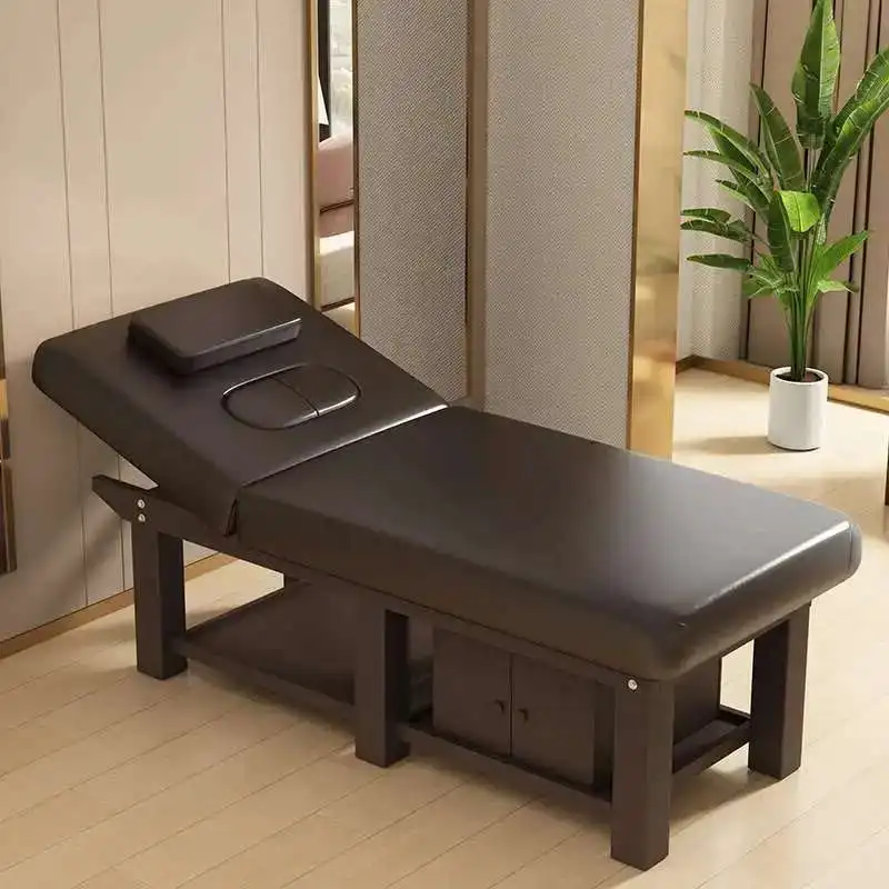 

Simplicity Wooden Pedicure Salon Marquise Beautician Professional Electric Stretcher Clinic Lettino Pieghevole Bed Aesthetic