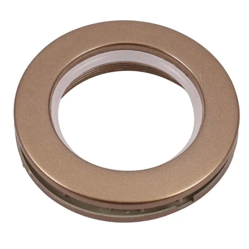 AS94-100 Pack Curtain Grommet, Inner Diameter 43Mm Curtain Eyelet Rings Nanoscale Low Noise Roman Ring (Coffee)