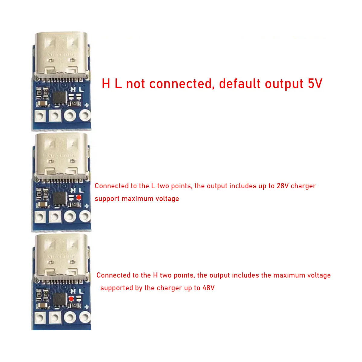 Imagem -03 - Usb Tipo-c pd Chamariz Pd3.1 Gatilhos 5v 28v Notebook Fonte de Alimentação pd para dc Adaptador Cabo Dados Conexão Módulo de Carregamento 140w 5a