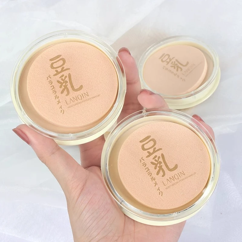 1Pcs Concealer Set Make-Up Sojamilch Pulver Bleaching Make-Up Langlebige Öl Kontrolle und Feuchtigkeitsspendende Pulver Japanische Natürliche Farbe