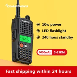 Aeaek10at 10W gerçek yüksek güç güçlü Walkie Talkie uzun menzilli 16km iki yönlü radyo CB taşınabilir radyo