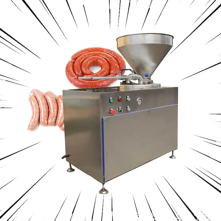 Industrial Automatic Rapid Sausage Filler / Stuffer Fill Vegetarian Ham Beef Sausage Make Machine