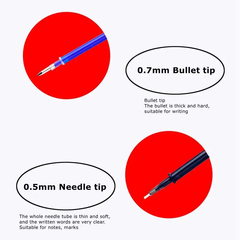 Erasable Gel Pens Set 0.5 mm Fine Point Blue Kawaii Ballpoint Pen for Writing Stationery Office School Supplies Cute Stationery