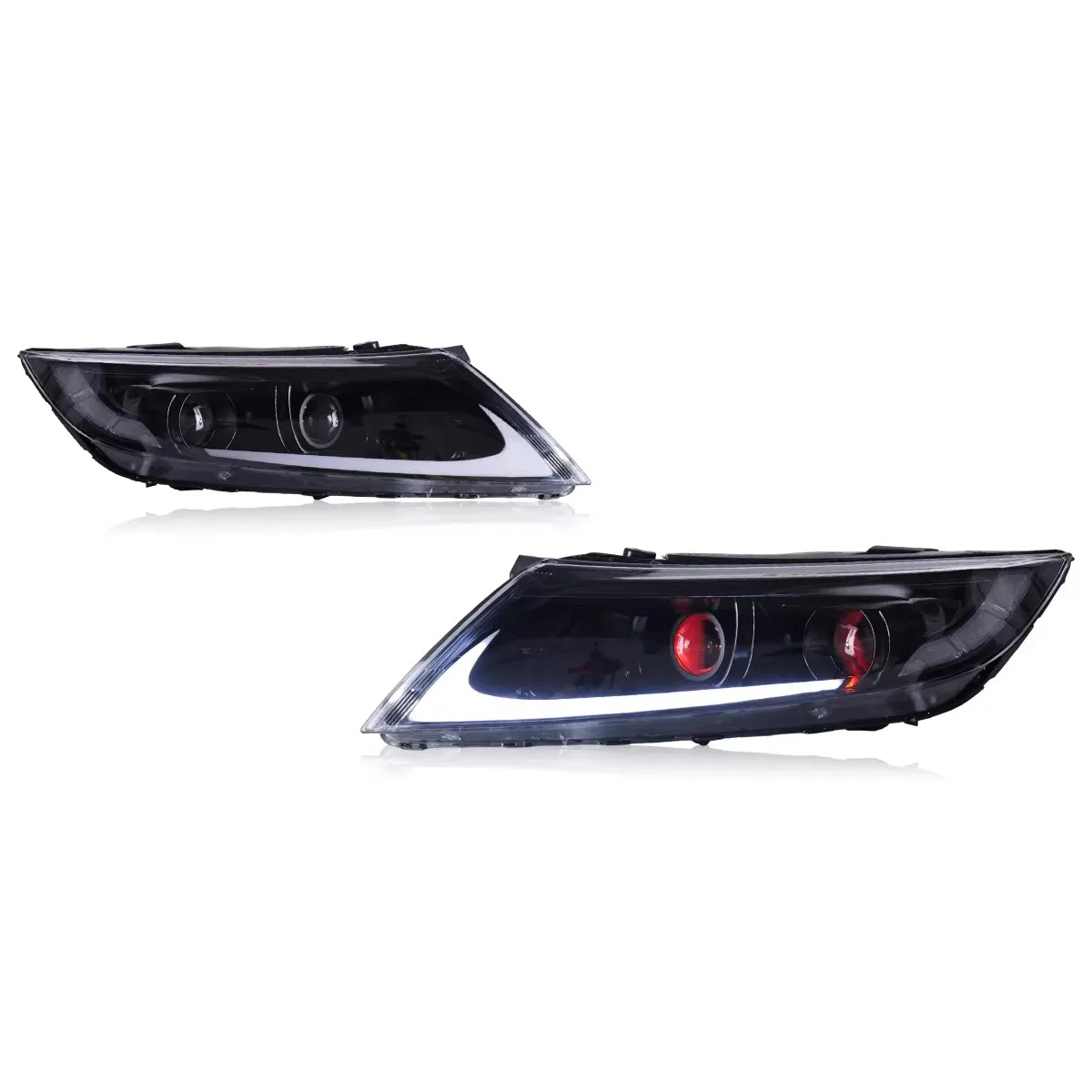 Car LED Front lamp headlight For KIA K5 2014-2015 Devil Eye Daytime Running Lamp turn signal