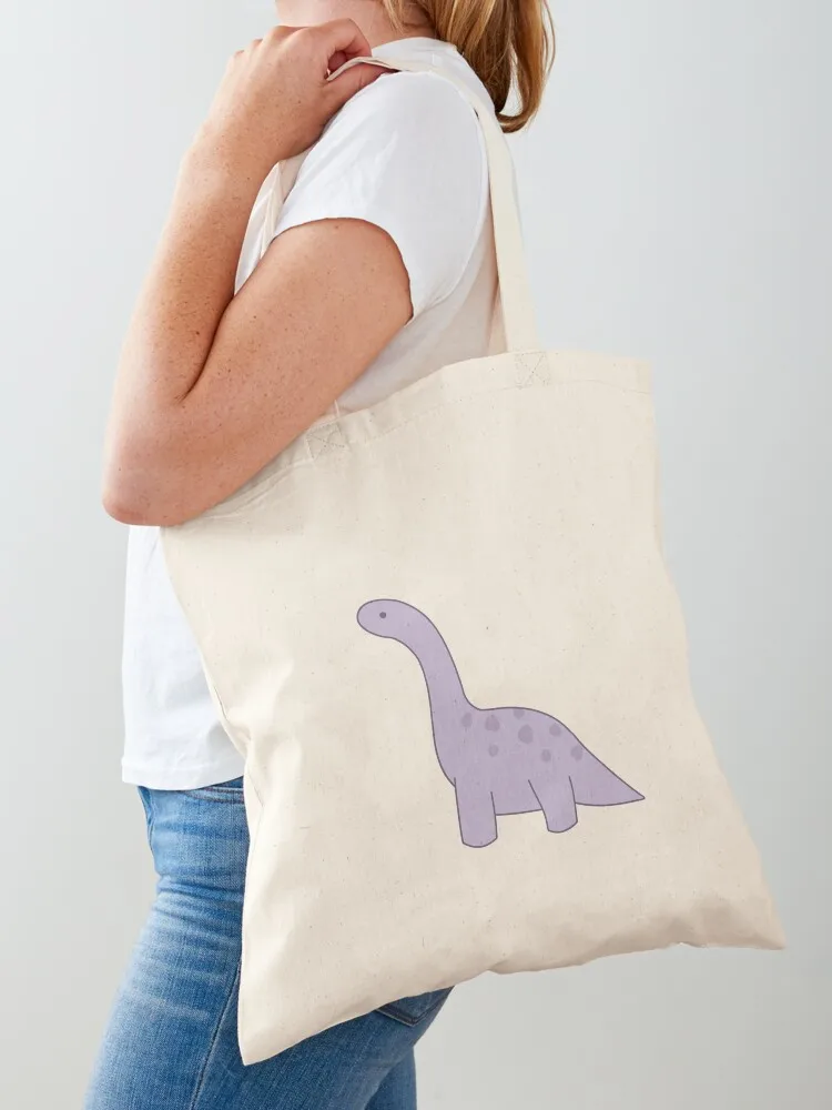 Dinosaur purple Tote Bag Women bags Big bag women Canvas shoulder bag