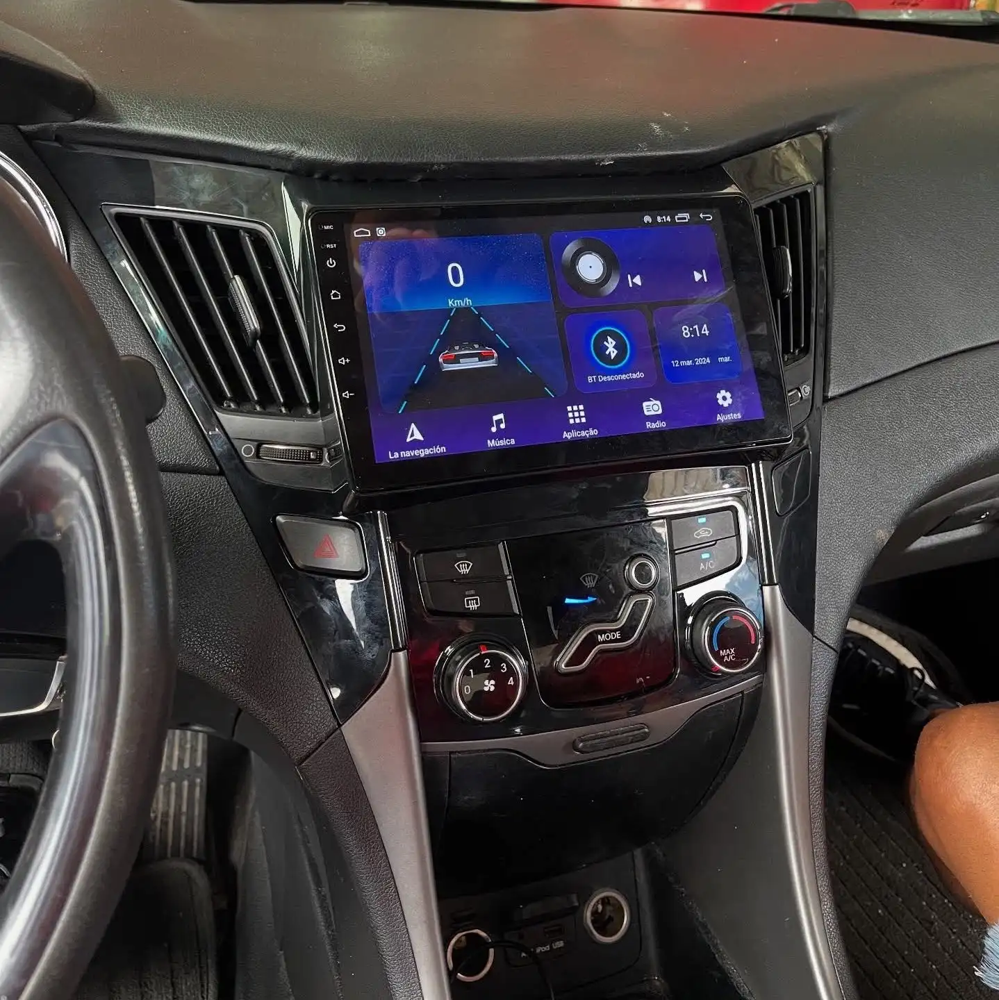 

8G+128G Android 14 Car Gps Navigation Multimedia Radio Audio DVD Player For Hyundai Sonata 2009 - 2014 Carplay RDS DVD Cassette