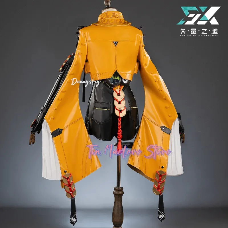 

a7d@Zenless Zone Zero Yixuan Cosplay Costume Wig Uniform Headwear Rings Yunkui Summit Halloween Party Women Girls Carnival Props