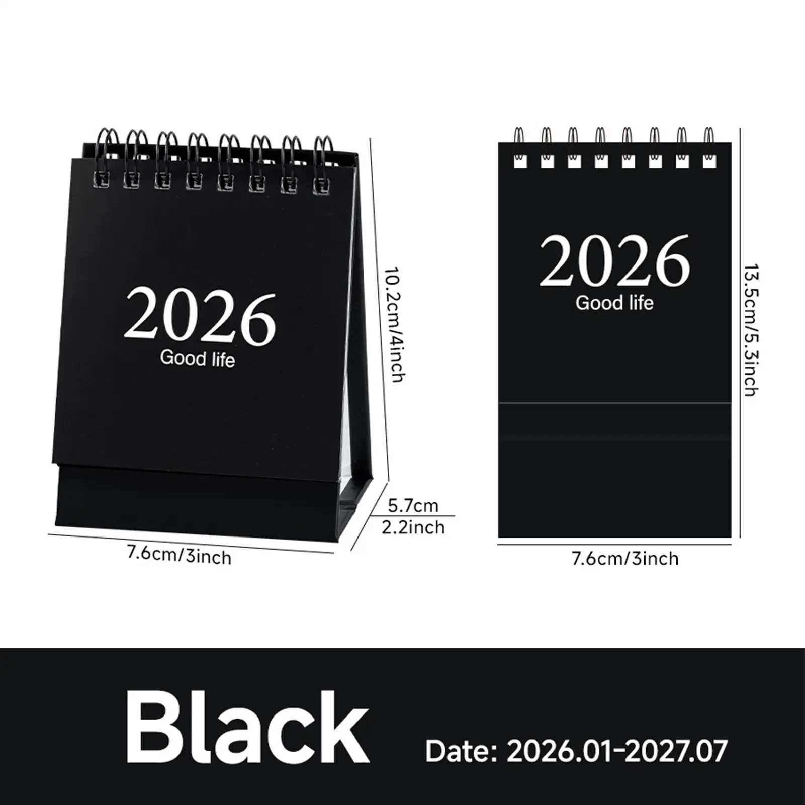 Mini Pocket Calendar Jan. 2026 To Jul. 2027 Planner Standing Desktop Calendar Small Desktop Calendar For Workplace Study