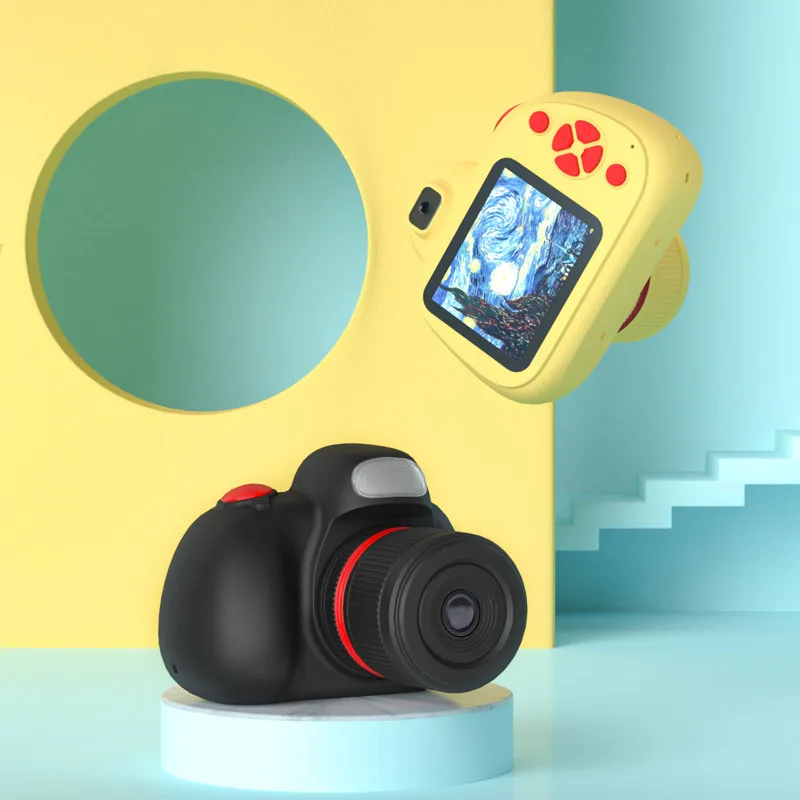 

Mini Cartoon Cute Photo Children's Camera 4800W Small SLR Digital with Flash 2.4 "Display 1080P HD Video