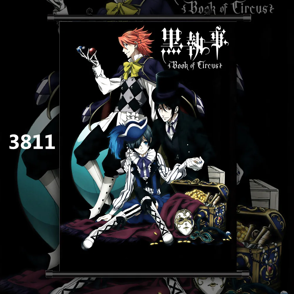 Baby Kids Room Decor Black Butler Elizabeth Grell William Ronald Cier Anime Wall Art Canvas Painting Print Pictures Manga Poster